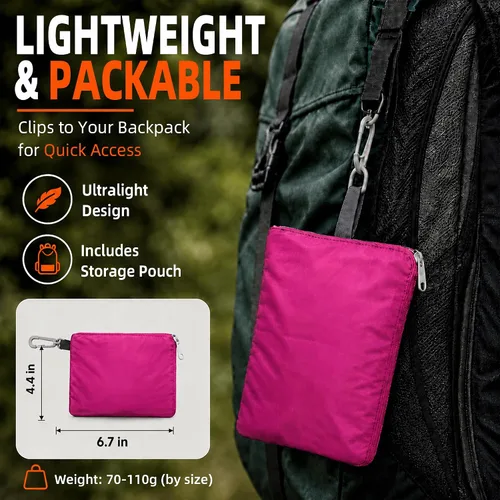 Vista 6 de Frelaxy - Funda impermeable para mochila, nivel de impermeabilidad de 10000 mm, estructura multicapa ultrarresistente mejorada, correa con hebilla