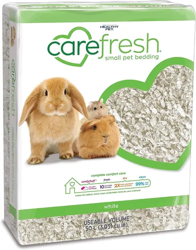 Vista 18 de Carefresh - Cama para mascotas pequeñas de papel natural color Confetti, 99% libre de polvo con control de olores, 50 L
