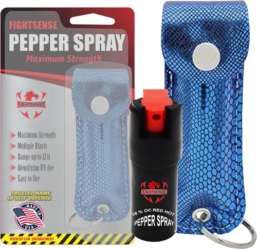 Vista 12 de FIGHTSENSE Spray de pimienta de defensa propia, 1/2 oz, tamaño compacto, fórmula de grado policial de máxima potencia, la mejor herramienta
