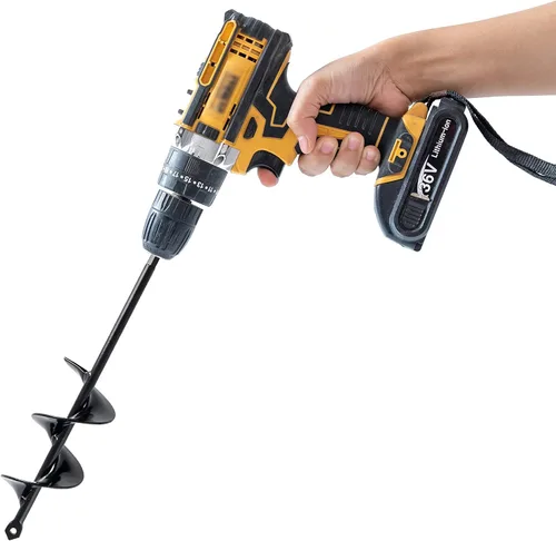 Vista 7 de VASGOR Juego de 3 (1.6x16, 2.6x16, 3.5x16) Brocas Helicoidales de Eje Sólido para Plantar - Barrena de Jardín Fácil para Plantar - Barrenas