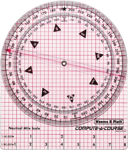 Weems & Plath Navegación marina Compute-A-Course Herramienta de trazado multiusos