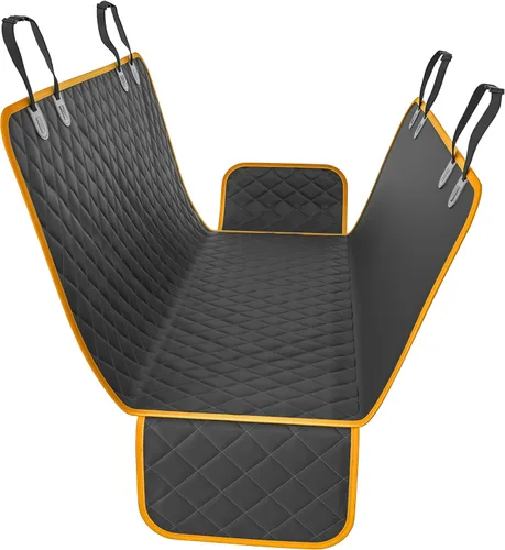 Vista 11 de Active Pets Funda de Asiento Trasero Beige XL para Perros, Hamaca para Coche, Protector Impermeable para Asiento Trasero de Camiones, Banco Trasero