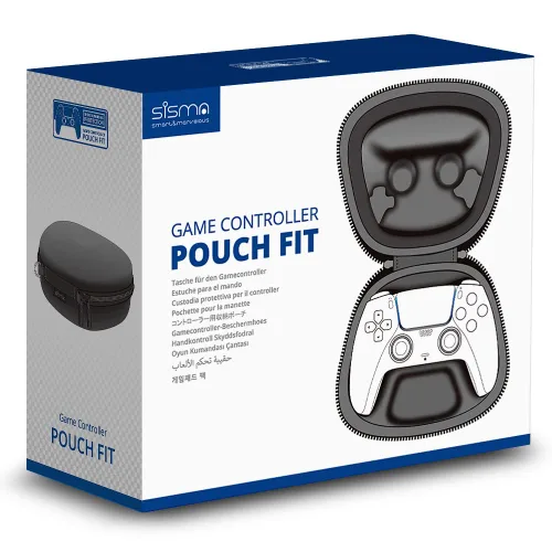 Vista 6 de sisma Travel Case Compatible with PS5 DualSense Wireless Controller, PlayStation 5 Controller Holder Home Safekeeping Protective Cover Storage Case