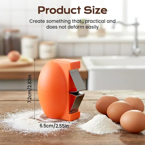 Vista 7 de Abridor de cáscaras de huevos, herramienta de acero inoxidable para galletas saladas, abridor multifuncional para huevos crudos y duros, accesorio