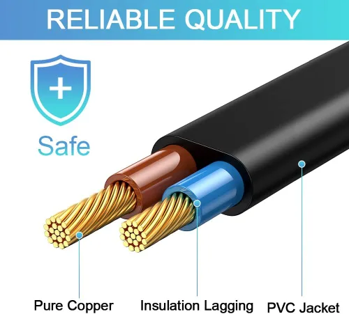 Vista 9 de Sopito Cable de extensión de 8.2 pies (8.2 ft) para silla elevadora o reclinable eléctrico, cable de fuente de alimentación de repuesto para Okin