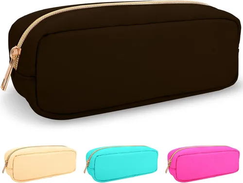 Vista 48 de izuzta Estuche de Maquillaje Pequeño y Delgado de Nylon Mini, cuadriculado, Chico, Viajes