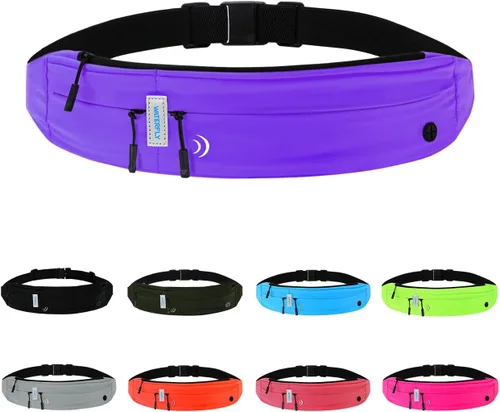 Vista 14 de WATERFLY Cinturón Riñonera para Correr: Paquete de Cintura para Corredor Maratón Jogging Deporte Ejercicio Fitness Soporte de Teléfono Cinturón