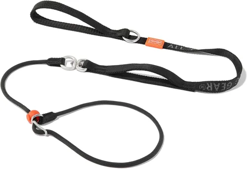 Vista 23 de HowGo Correa antideslizante para perro con asas acolchadas Correa ligera de entrenamiento para perros con giro de 360° antienredos Correa y Negro