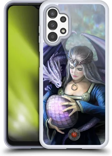 Vista 70 de Head Case Designs Officially Licensed Anne Stokes God's Hammer Guardian Dragons Gel Case [Military Grade Protection] Compatible with Samsung Galaxy