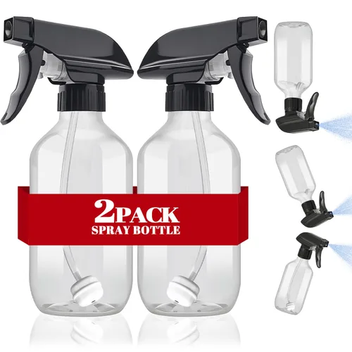 Vista 9 de AMORIX Botellas de Spray Plásticas 360° Botella de Agua para Limpieza 10 oz/300 ml Botella de Spray Invertida Pequeña Botella de Chorro con Boquilla