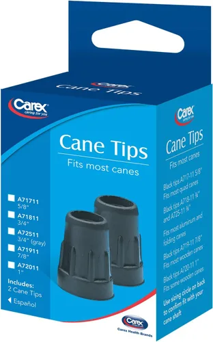 Vista 2 de Carex Puntas de caña de goma, tamaño 5/8 pulgadas (paquete de 2)