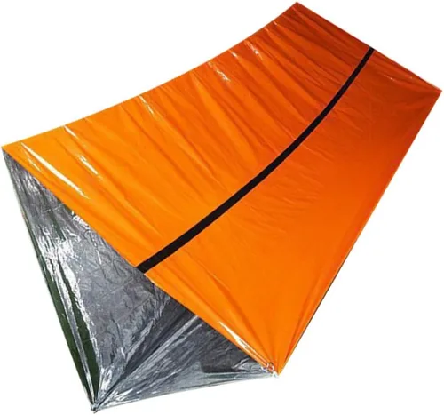 Cabilock Tienda de tubo de emergencia al aire libre Refugio de supervivencia ligero Material PE compacto portátil para acampar Senderismo Ciclismo