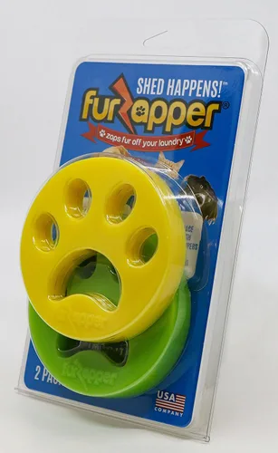 Vista 3 de FurZapper Removedor de pelo de mascotas para lavandería, paquete de 2 – Herramienta reutilizable para quitar pelo de perros y gatos como se ve