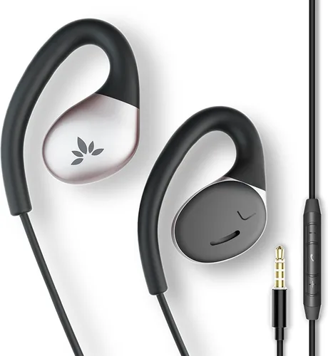 Vista 11 de Avantree Resolve – Auriculares con cable abierto de 3.5mm AUX con micrófono y gancho sobre la oreja, para personas mayores y hombres con orejas