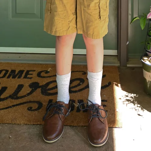 Vista 7 de COTTON DAY Kids Boys Fun Novelty Crew Socks Colorful Pattern Design Shark Scull Robot