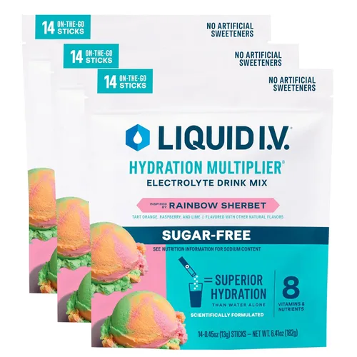 Vista 9 de Liquid I.V.® Hydration Multiplier® Sin Azúcar - Limón Lima - Paquetes de Polvo para Hidratación Mezcla de Bebida en Polvo con Electrolitos