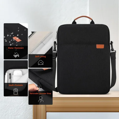 Vista 4 de Bolsa de transporte para iPad de 11 pulgadas para iPad Pro 11 M5 M4 y iPad Air 11 M3 M2, iPad A16 con teclado mágico, funda protectora de viaje