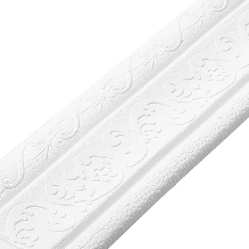 Vista 9 de TaoBary Moldura de espuma flexible autoadhesiva con borde 3D, líneas decorativas de pared adhesivas para despegar y pegar, para el hogar, oficina