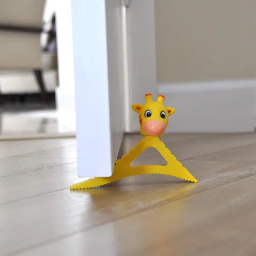 Vista 3 de Pekasa - Tope de puerta para niños, diseño galardonado, tope de puerta de goma resistente, funciona en cualquier superficie de piso y cualquier tipo