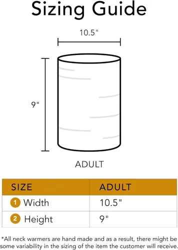 Vista 5 de LUPA Calentador de cuello de forro polar canadiense unisex de doble capa hecho a mano