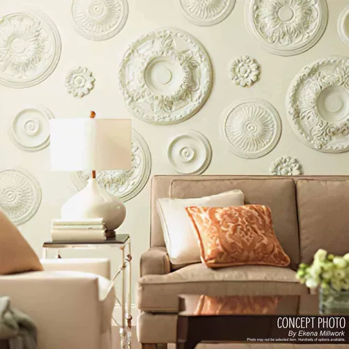 Vista 7 de Ekena Millwork CM18RLMMF Medallón de techo Riley, barro de Mississippi