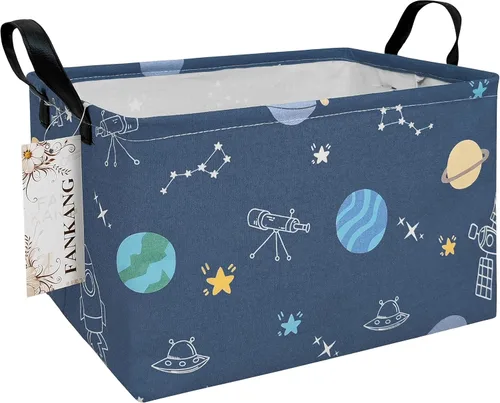 Vista 39 de FANKANG - Cestos de almacenamiento, cesta de lavandería plegable de lona para cuarto infantil con revestimiento impermeable de PE, grandes cestas