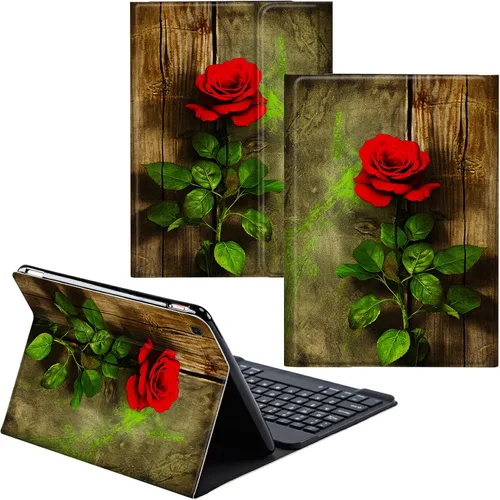 Vista 77 de Para Samsung Galaxy Tab S6 Lite Funda 2022/2020 Teclado Inalámbrico Desmontable Y Cubierta De Soporte De Cuero PU Funda Protectora Para Samsung