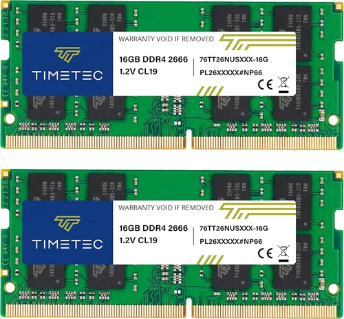 Vista 7 de Timetec 4GB DDR4 2666MHz (PC4-2666V) PC4-21300 SODIMM Laptop RAM - Módulo de memoria sin búfer de 260 pines 1.2V CL19 sin ECC para computadora