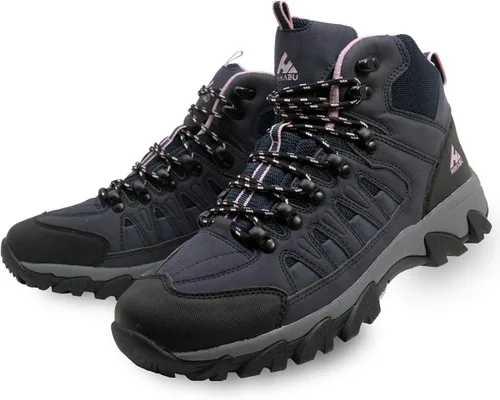 Hikabu Womens Non-Slip Lightweight Breathable Quick Dry Rubber Sole Hiking Shoes for Women