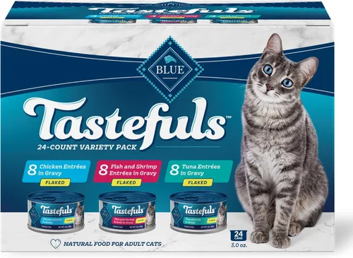 Vista 20 de Blue Buffalo Tastefuls - Latas de comida húmeda natural para gatos, estilo desmenuzado, entrada de pollo en salsa, latas de 3 oz (paquete de 4)