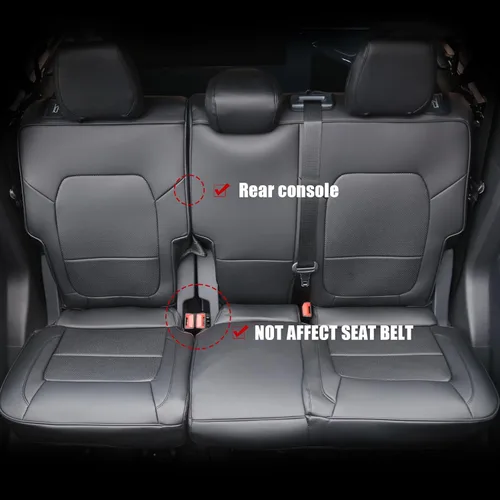 Vista 4 de Mabett Fundas de asiento con respaldo y reposabrazos para accesorios Ford Bronco 2021 2022 2023 2024 4 puertas juego completo de fundas interiores