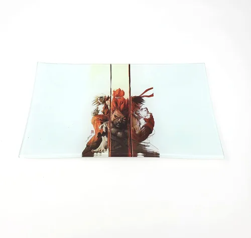 Vista 8 de E.G.G. Bandeja de vidrio resistente a las roturas: Decorativa/Coleccionable de alta resolución Gran regalo (entre nosotros)