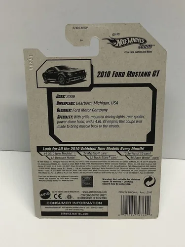 Vista 3 de 2010 Hot Wheels 2010 FORD MUSTANG GT fundido a presión 069/240