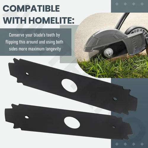 Vista 4 de AC04215 - Cuchilla reversible de acero endurecido resistente, para repuesto Ryobi de 8 pulgadas, compatible con los modelos de bordes UT50500