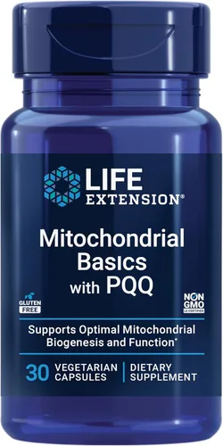 Life Extension Mitochondrial Basics with PQQ, L-Taurine, R-lipoic Acid, foundational Supplement for Cellular Energy Production, Brain and Heart