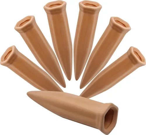 Vista 5 de MorTime 8 dispositivos de riego de plantas, riegos automáticos de terracota para plantas riegan automáticamente tus plantas de interior y exterior