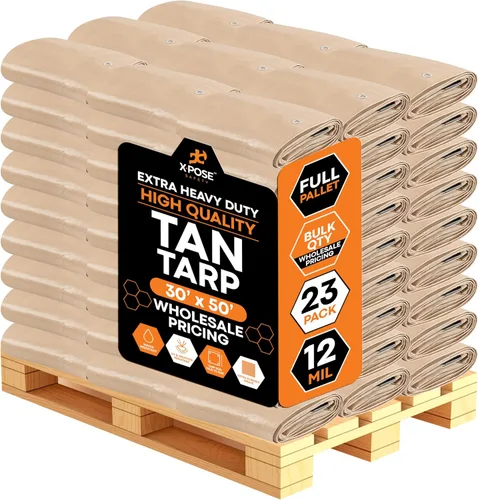 Vista 49 de Xpose Safety Lona protectora de polietileno plateado resistente de 5 x 7 pies - Funda protectora multiusos - Duradera, resistente al agua