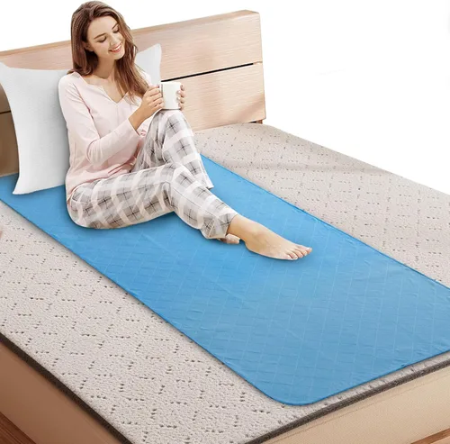 Almohadillas para cama de hospital de 34'' x 76'', almohadillas antideslizantes y lavables para orina y protector de colchón, sábanas impermeables