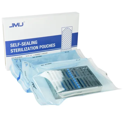 Vista 29 de JMU Bolsas de esterilización autosellantes de 2.25 "x 4", bolsas de esterilización 200 por caja