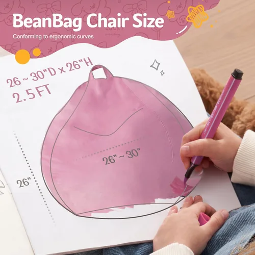 Vista 349 de de 3 pies con relleno de espuma viscoelástica, puf grandes, sofá suave con funda de terciopelo holandés, 36 x 36 x 24 pulgadas (morado)