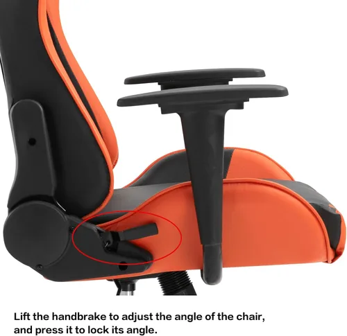 Vista 27 de Modern-Depo Black Virgo Zodiac - Silla de juegos con diseño ergonómico, giratorio y reclinable ajustable, capacidad de carga de 330 libras