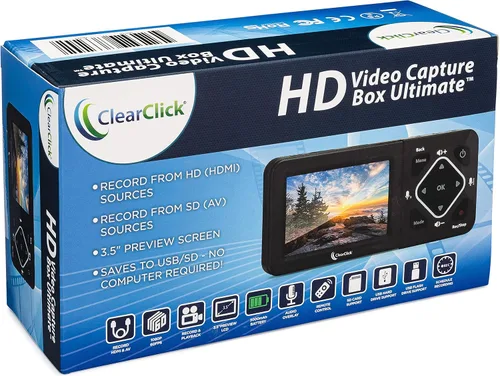 Vista 7 de ClearClick Caja de captura de video HD Ultimate - Captura y transmite video desde HDMI, RCA, VHS, VCR, DVD, videocámaras, Hi8