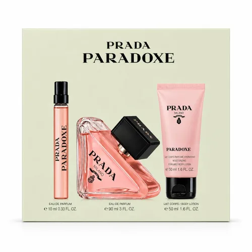 Vista 3 de Prada Paradoxe - Set de regalo de 3 piezas para mujer, Eau de Parfum en espray de 3.0 fl oz, loción corporal de 1.6 onzas líquidas y spray de viaje