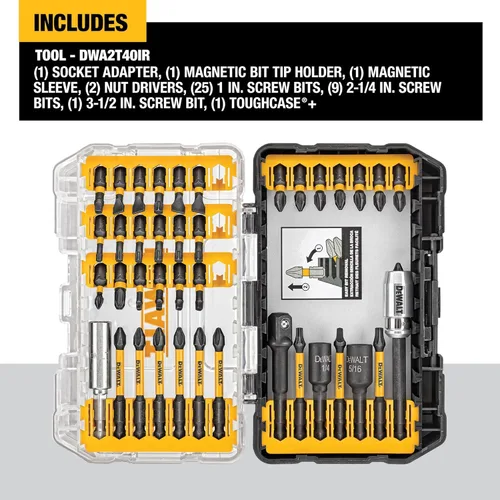 Vista 2 de DeWalt accesorios DWA2T40IR 40 piezas Juego de Impulsores