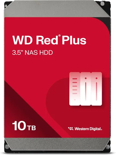 Vista 23 de Western Digital 2TB WD Red Plus Disco duro interno NAS HDD - 5400 RPM, SATA 6 Gb/s, CMR, caché de 64 MB, 3.5" -WD20EFPX