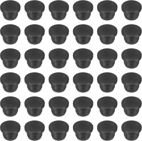 Vista 168 de MECCANIXITY - Tapones de silicona en forma de T (26mm, 1 pulgada de diámetro), color negro