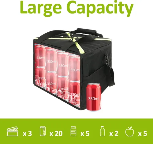 Vista 6 de All-in-One Party Cooler Bag with Folding Design and Insulated Compartments -GETTOONE Ideal for Tailgating and Outdoor Events!