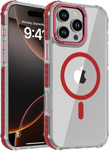 Vista 85 de DEERLAMN Funda Magnética Fuerte para iPhone Air 6.5 Pulgadas, [Compatible con Magsafe] [Protección contra caídas de grado militar] Funda protectora