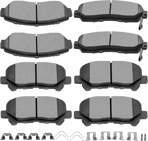 Vista 20 de SCITOO - Juego de pastillas de freno de disco de cerámica delanteras y traseras