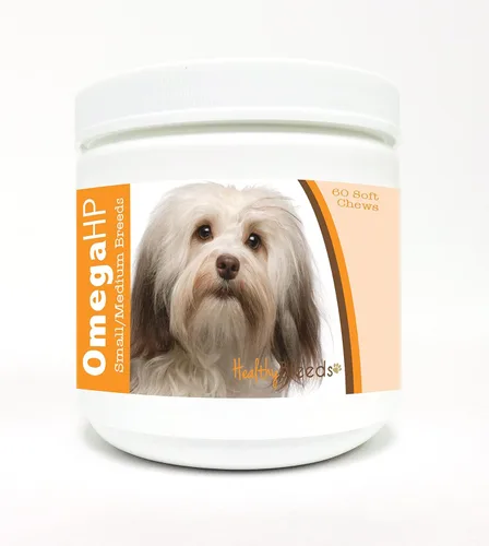 Vista 25 de Healthy Breeds Affenpinscher Omega HP - Masticables suaves para piel y pelaje, 60